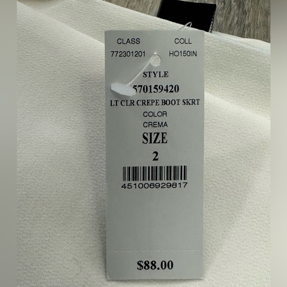 🤍 NWT White House Black Market Cream Pencil Skirt – Size 2  🤍 - Picture 7 of 11